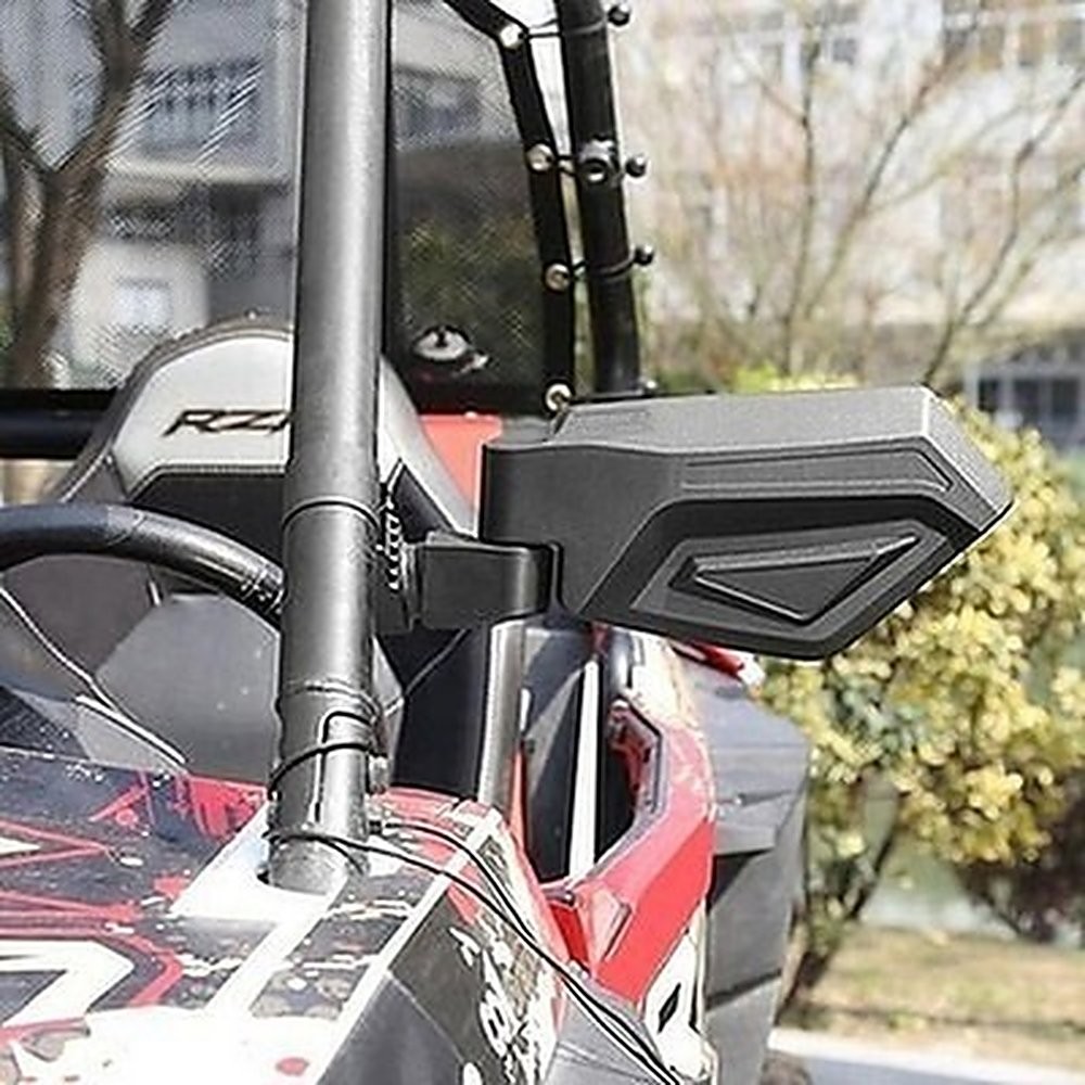 SHEJISI UTV Side Mirrors Spring Back 1.5-2.0 Roll Cage SXS #R036