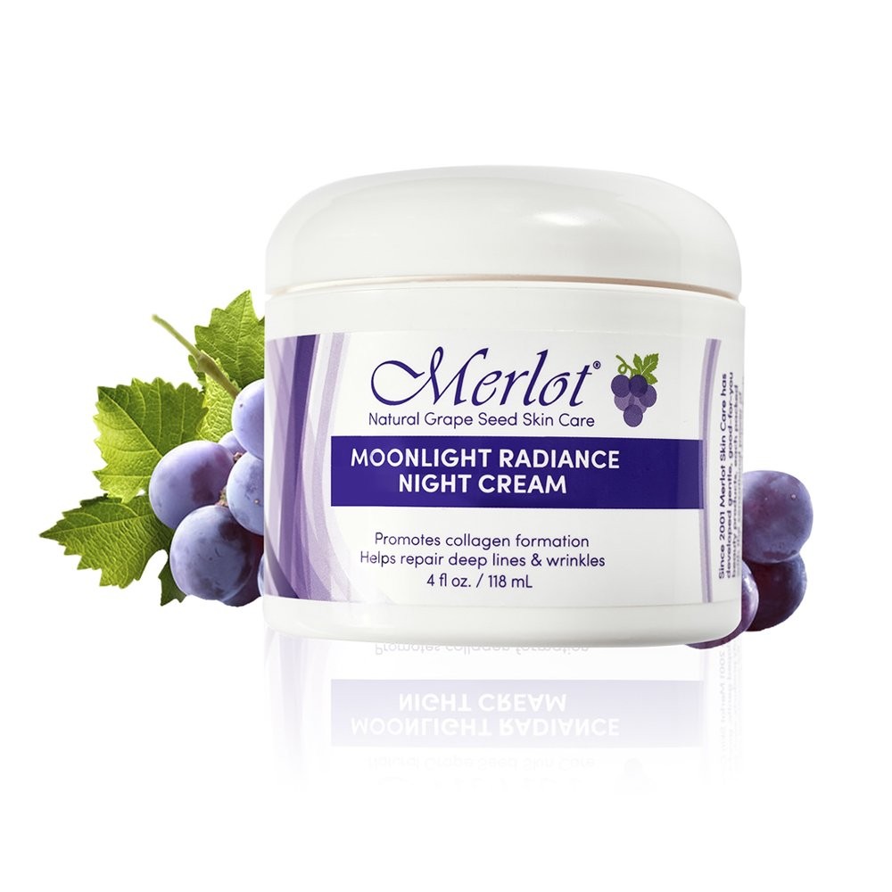 Merlot Moonlight Radiance Night Cream 4 Fl Oz (Pack of 1)