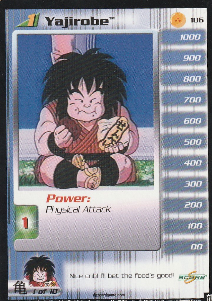 Yajirobe Limited – 106 Ungraded DBZSCR: Saiyan Saga Limited