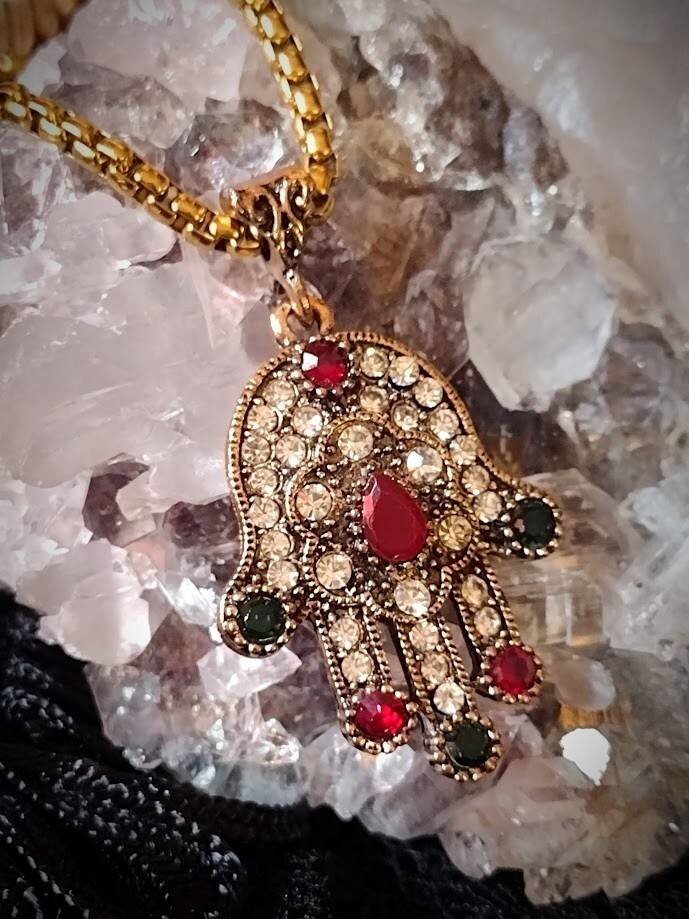 Hamsa Protection Talisman Pendant – Evil Eye Shield & Energy Defense