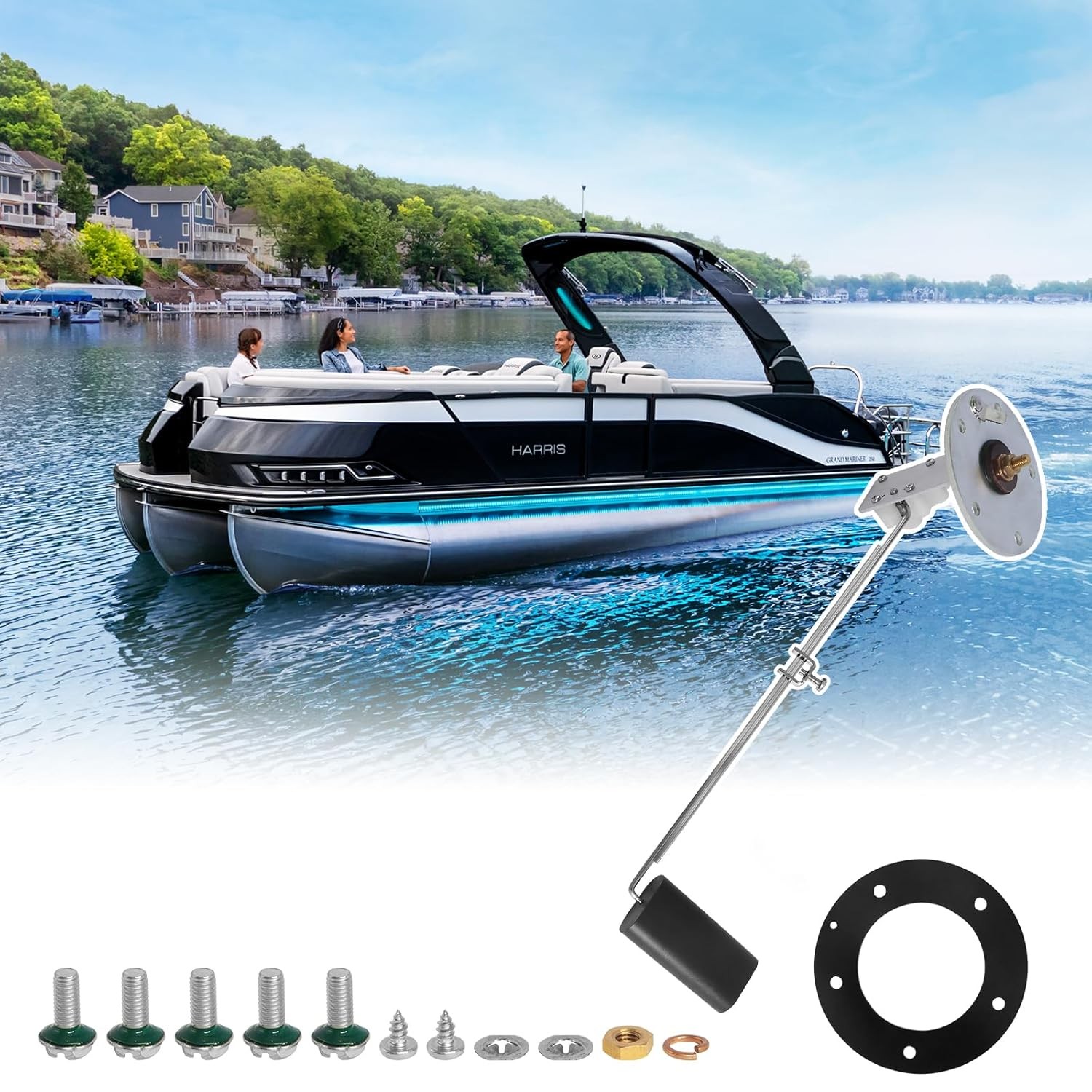 Marine Fuel Tank Sending Unit,Boat Fuel Sending Unit for Marine 4-28 Inch Dep…