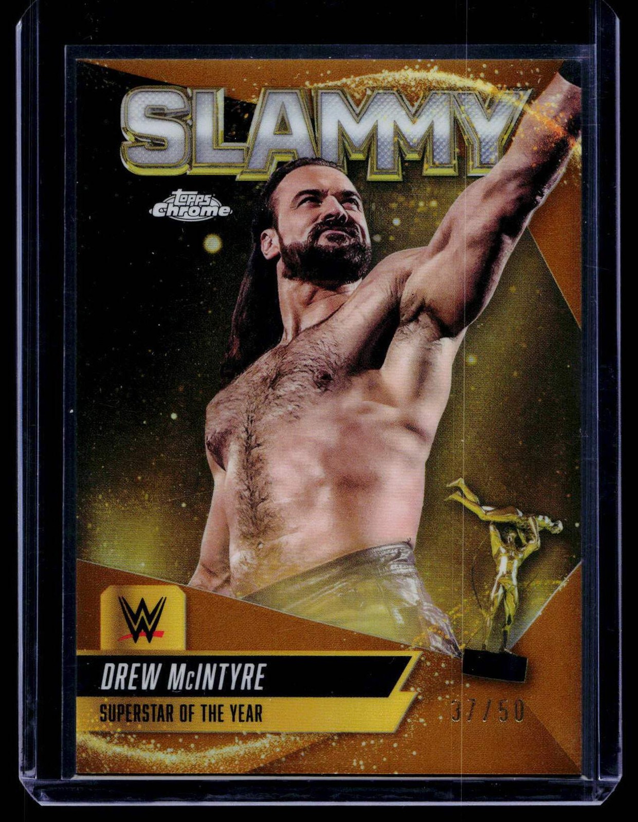 2025 Topps Chrome WWE Slammy #SMY-DMI1 Drew McIntyre Gold /50