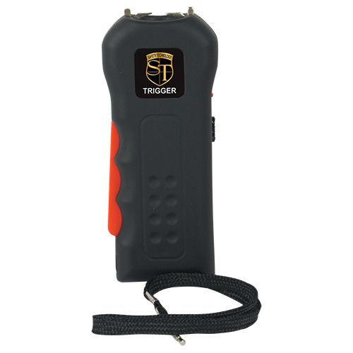 Safety Technology 18 Million Volt Rechargeable Trigger Stun Gun Flashlight (BLK)