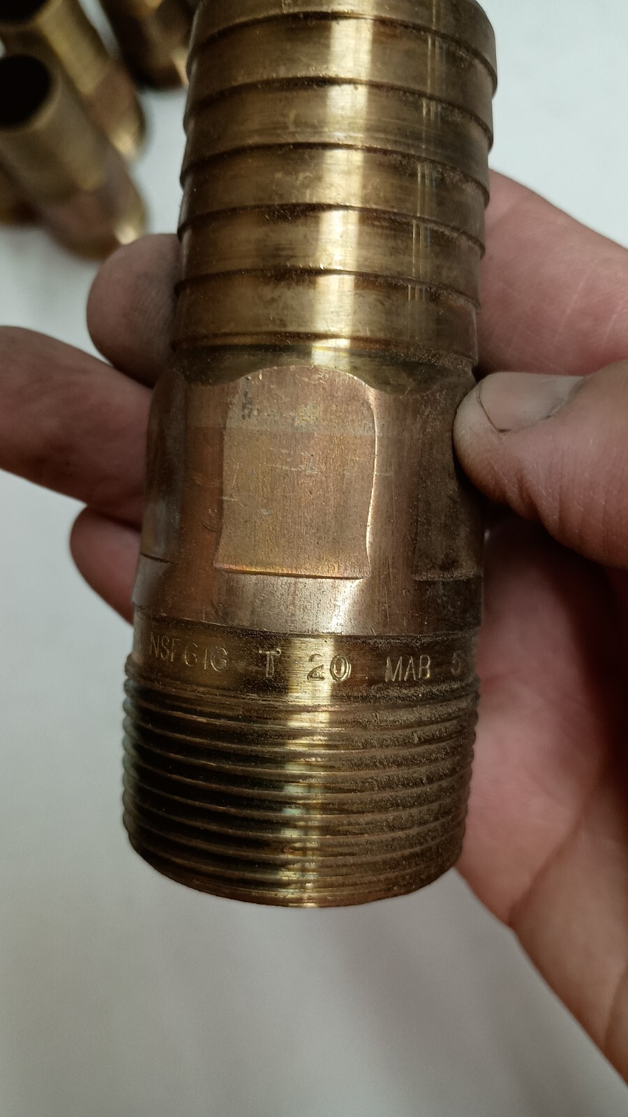 1 1/2″ Zurn Off Brand Pex Crimp MPT Male Pipe Thread LEAD FREE Sold Individually