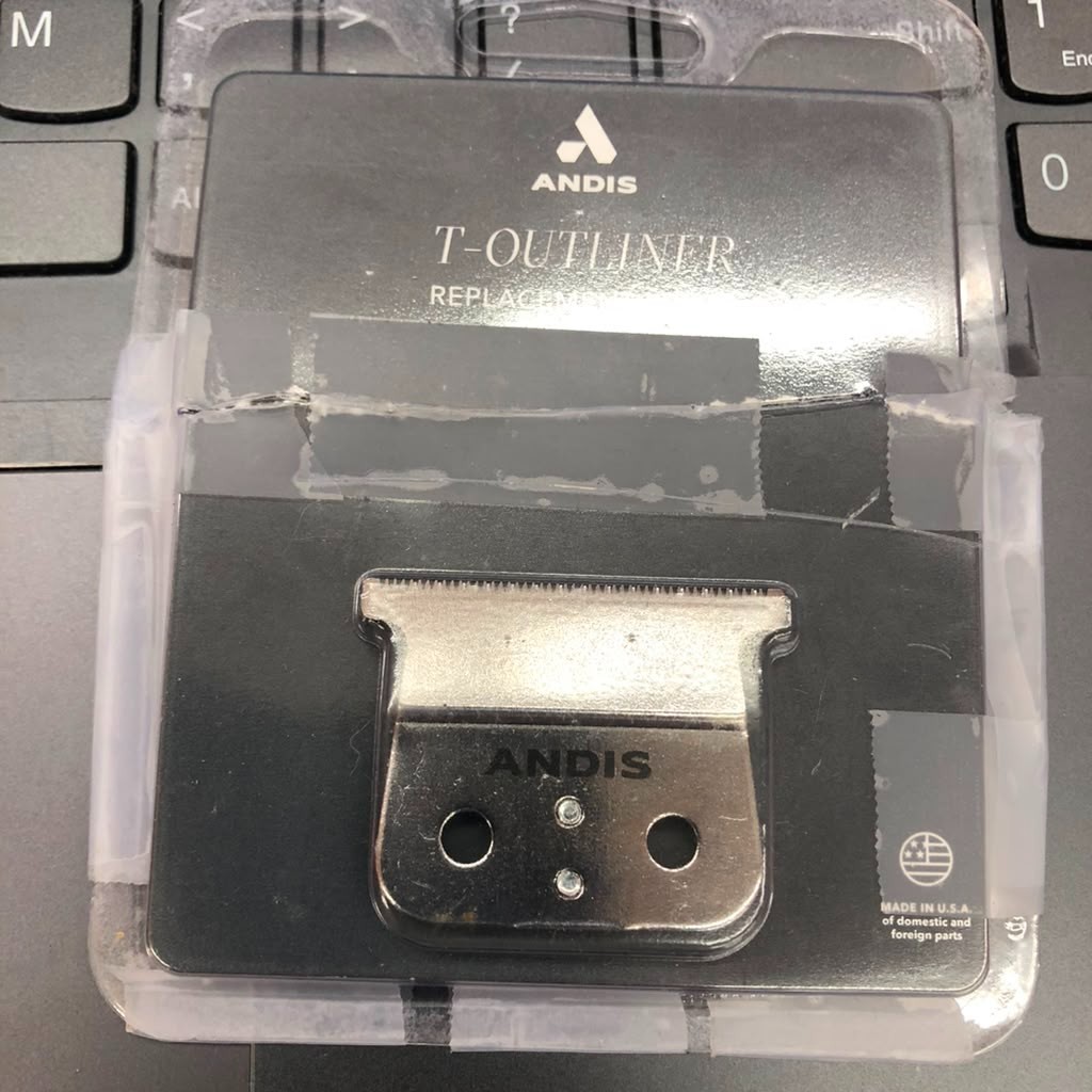 Andis T-Blade Replacement for T-Outliner Trimmers 1 Count Silver Close Cut
