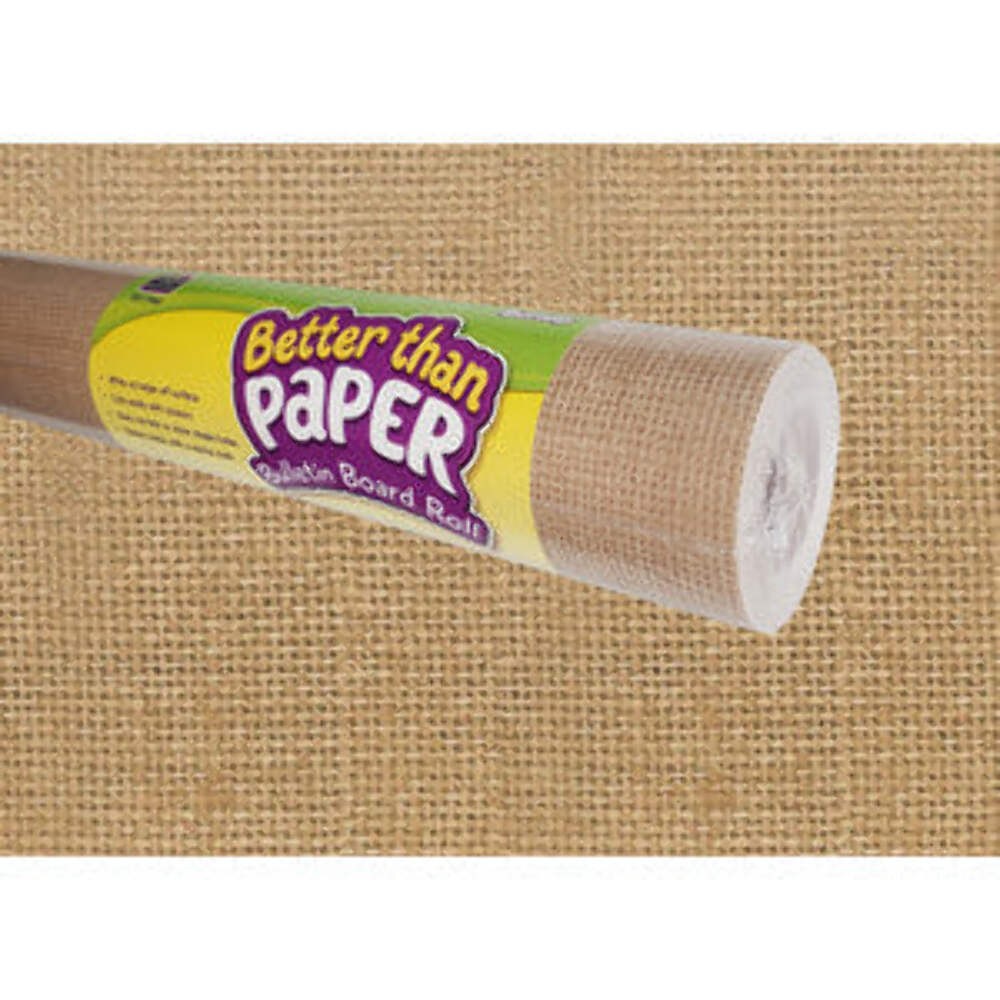 Better Than Paper Bulletin Board Roll – Burlap [TCR77365]