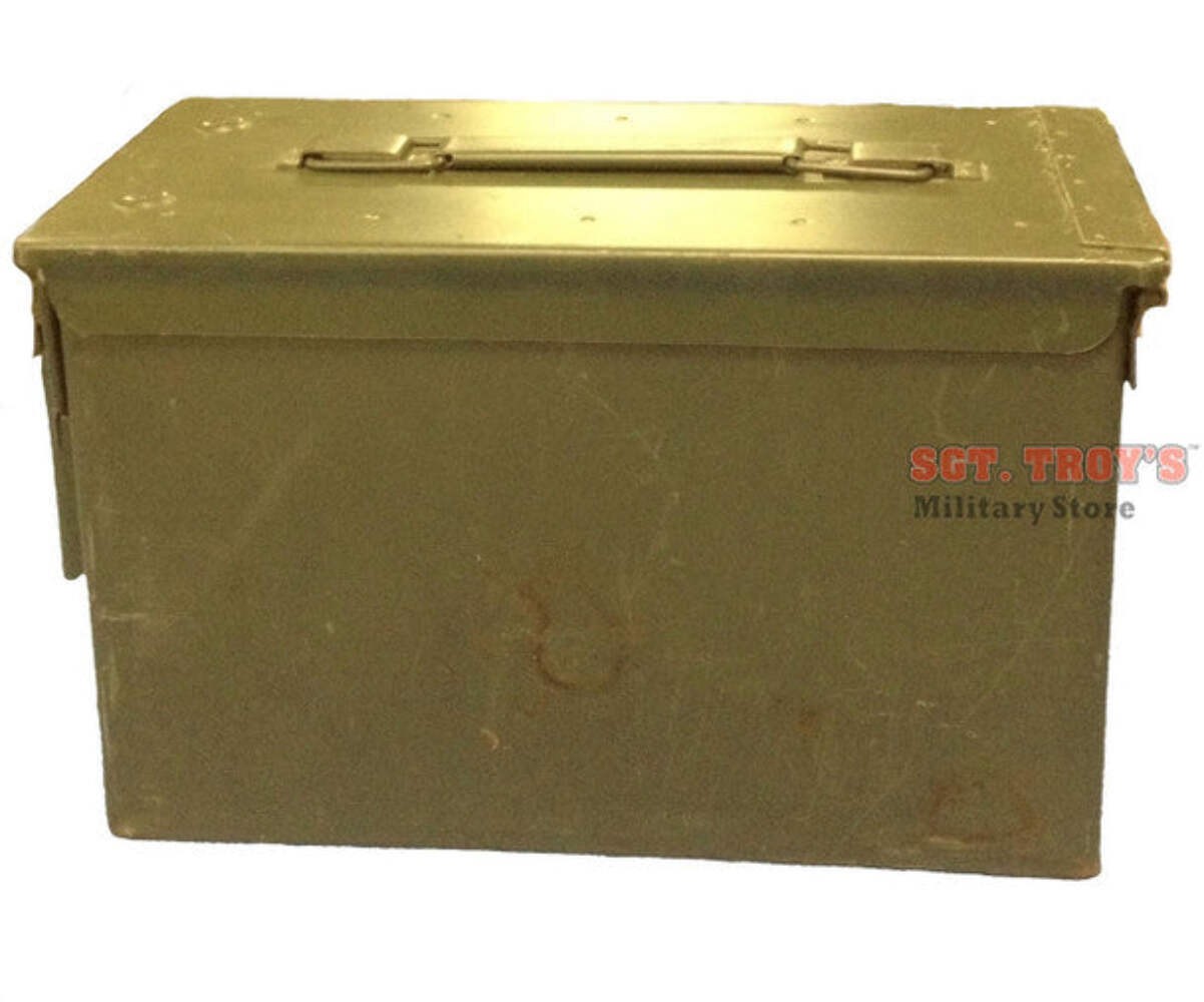 4 PACK Original .50 CALIBER 5.56mm AMMO CAN M2A1 50CAL METAL AMMO CAN BOX Empty