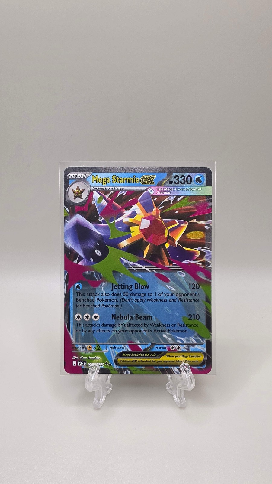Pokémon TCG Mega Starmie EX 021/088 Perfect Order English
