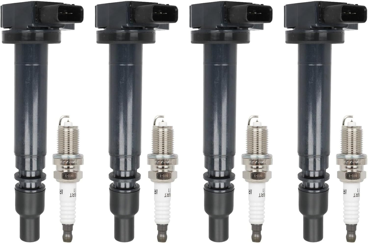 4 Ignition Coils with 4 Iridium Spark Plugs,Uf323,Coils Packs,For Toyota,For Tac