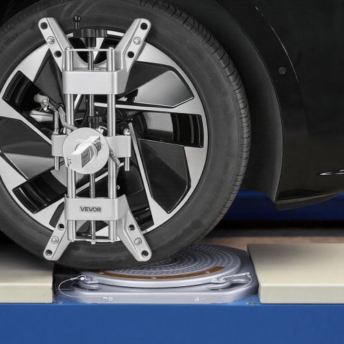 Wheel Alignment Turn Plates, 2 PCS, 2-Ton Capacity per Plate, Brass Dial Measure