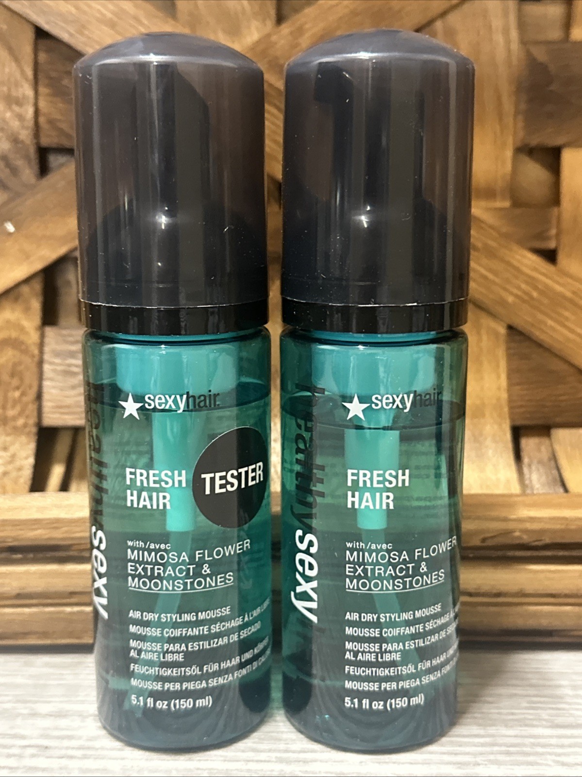 Healthy Sexy Hair Fresh Hair Air Dry Styling Mousse 5.1 oz 2 packs