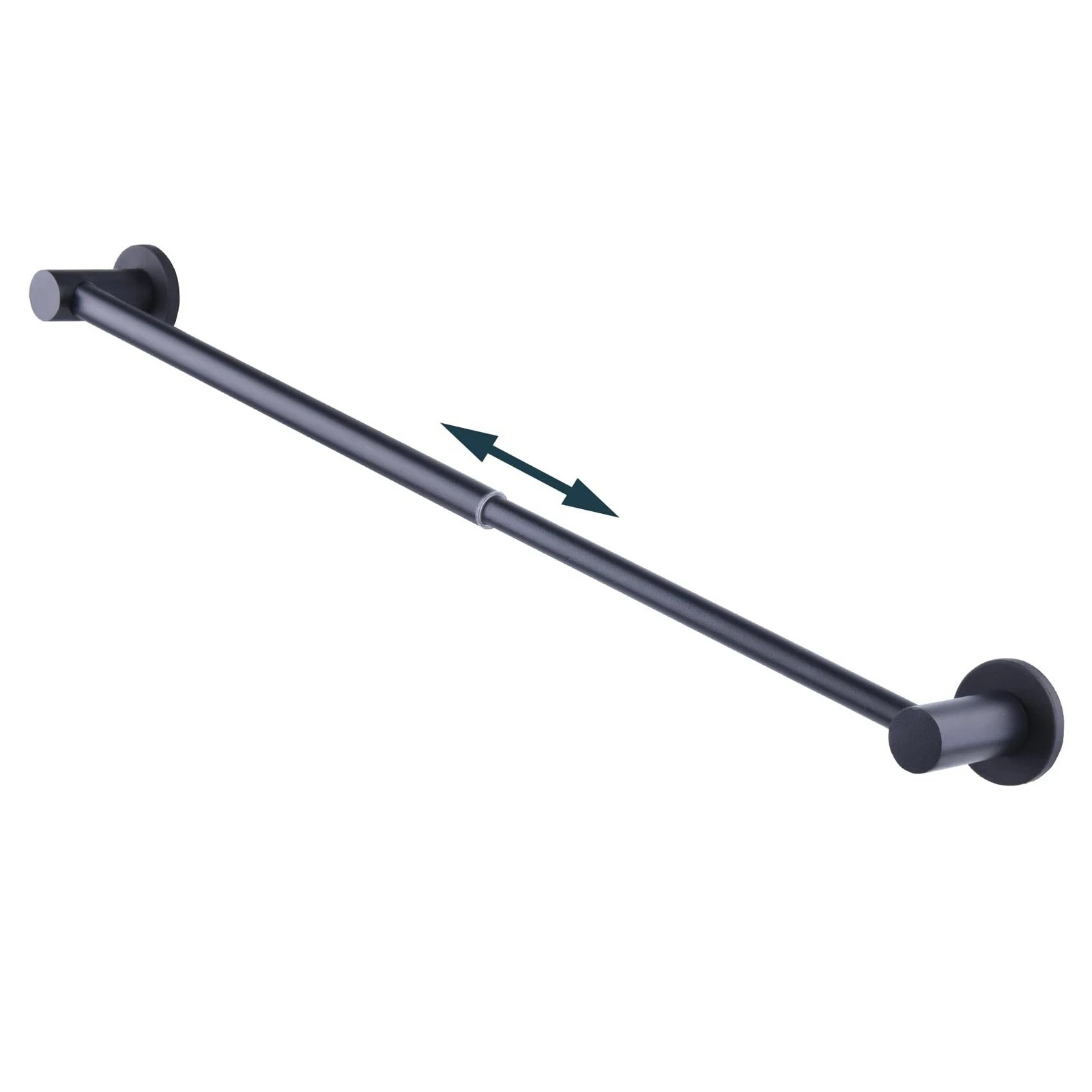 10-18 inches Adjustable Magnetic Towel Bar for inches, Black