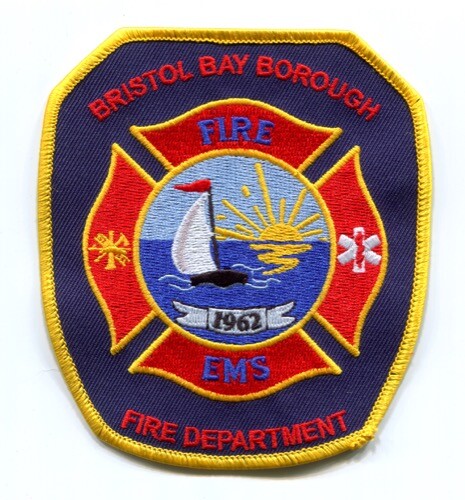 Bristol Bay Borough Fire EMS Department Patch Alaska AK Sailboat