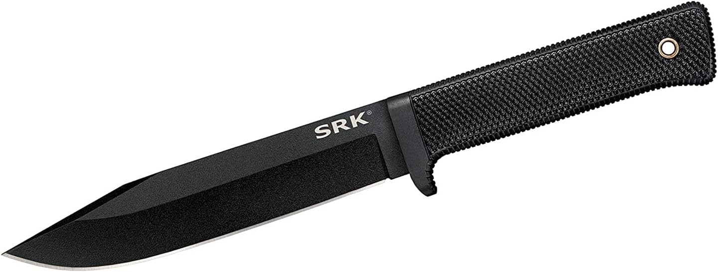 COLD STEEL SRK 6″ SK-5 Clip Point Razor-Sharp Blade 4.75″ Durable Kray-Ex Hand