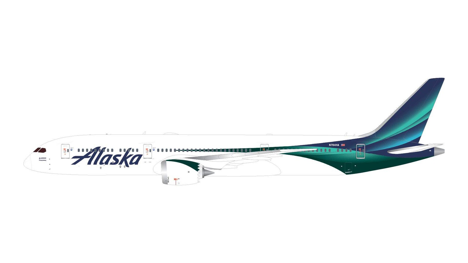 Alaska Airlines 787-9 N784HA Gemini Jets 1:400