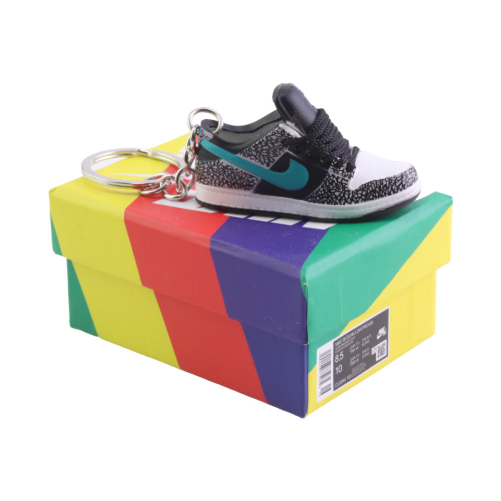 SB Low ATMOS ELEPHANT Dunks Trainer Keychain With Mini Shoe Box