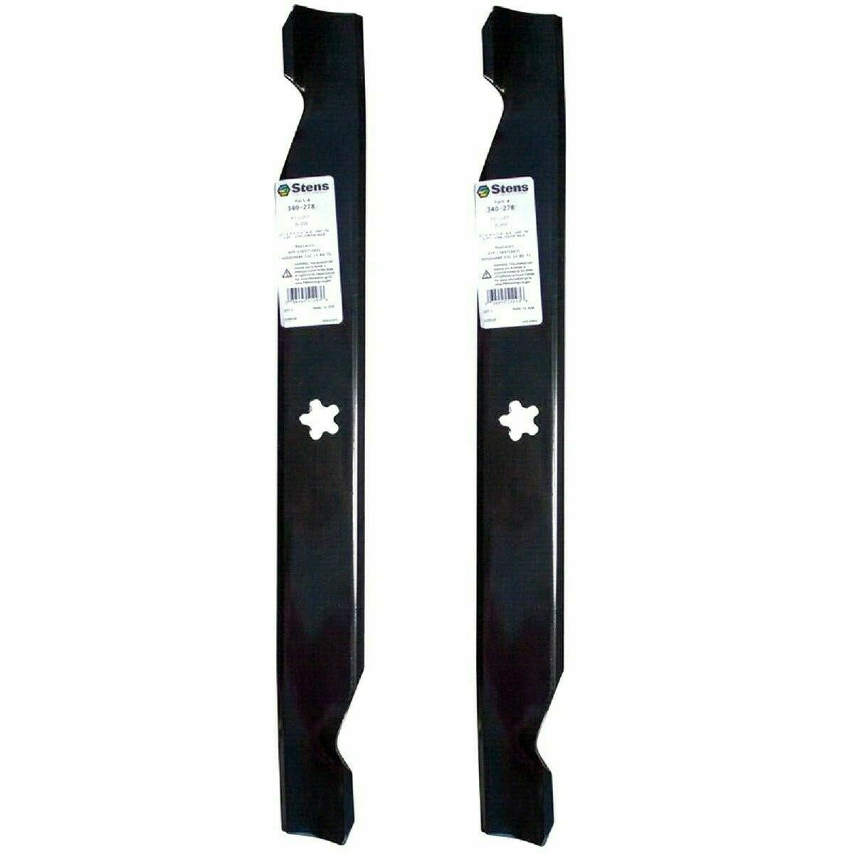 2 Stens 340 278 Hi-Lift Blades fits Husqvarna 532138971 532127843 532138498