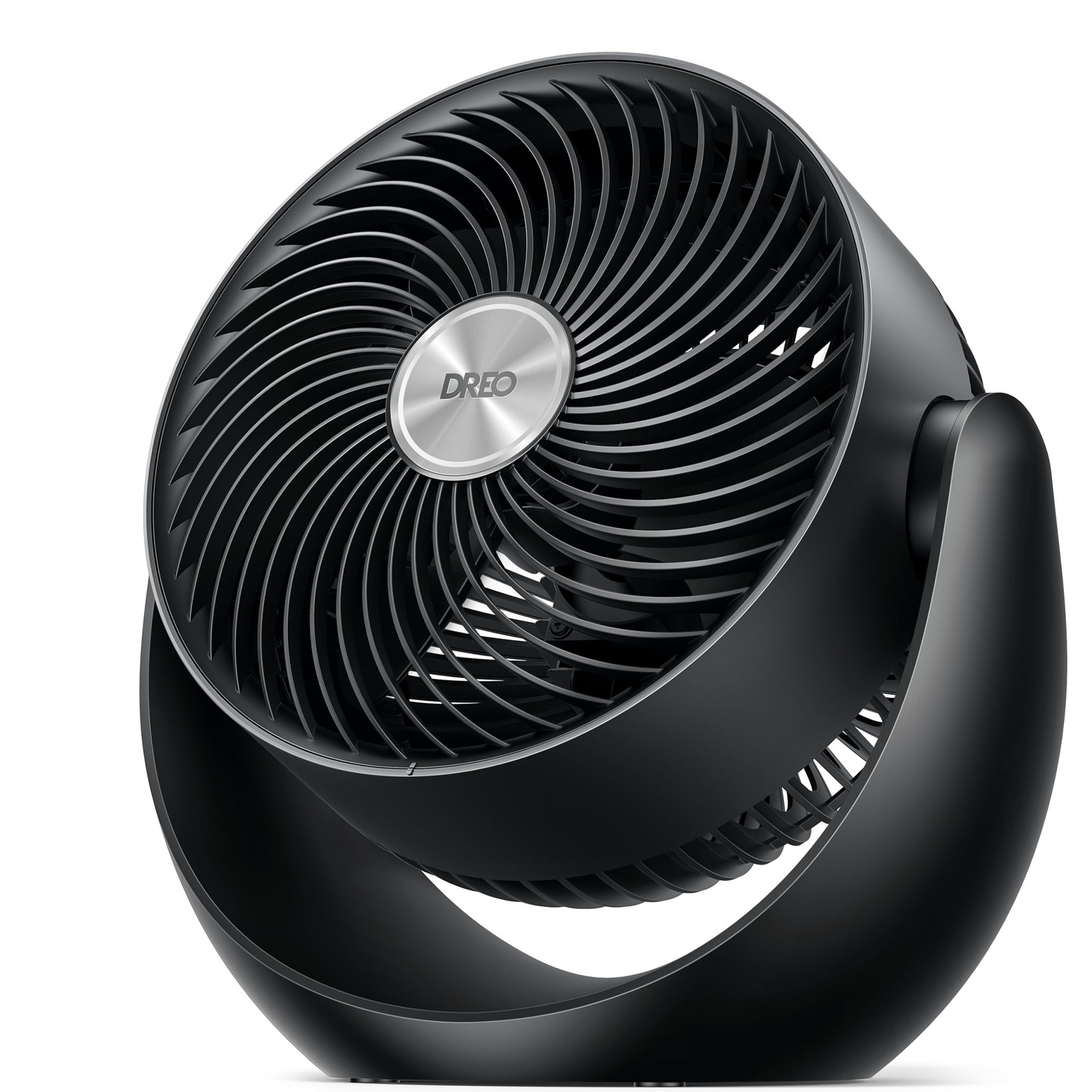 DREO Fan for Bedroom, Table Air Circulator Whole Room, 11 Small, Black