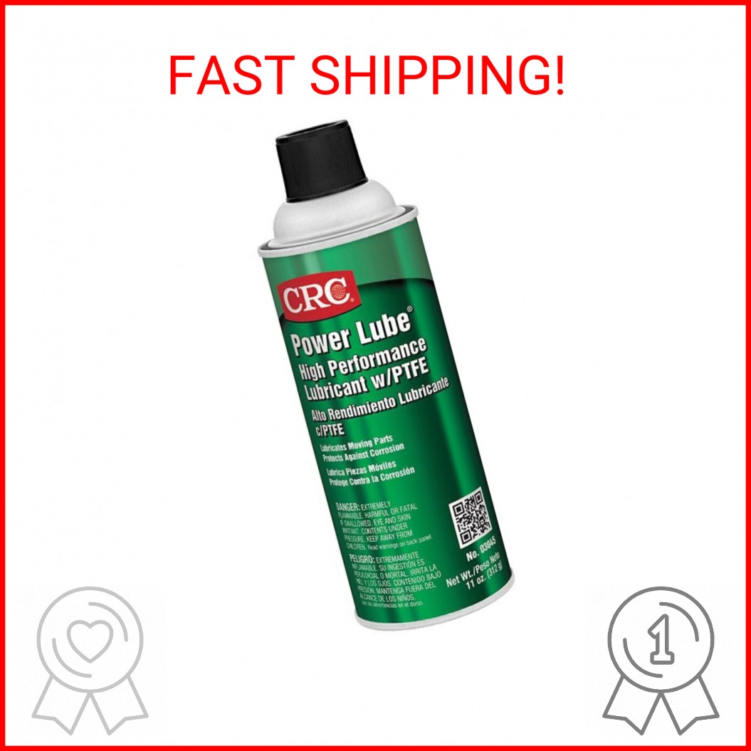 CRC Power Lube Industrial High Performance Lubricant With PTFE, 11 Wt Oz, High P
