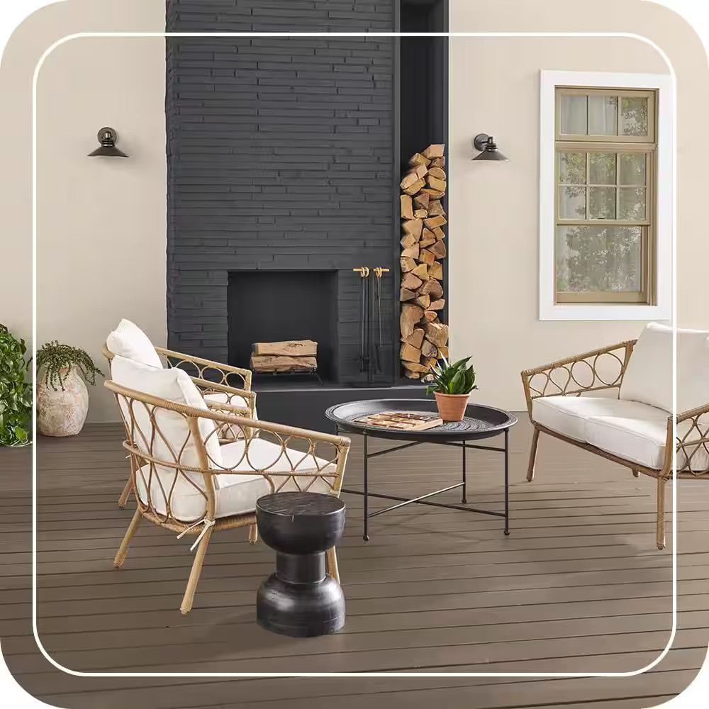 5 Gal. #SC-153 Taupe Textured Solid Color Exterior Wood and Concrete Coating