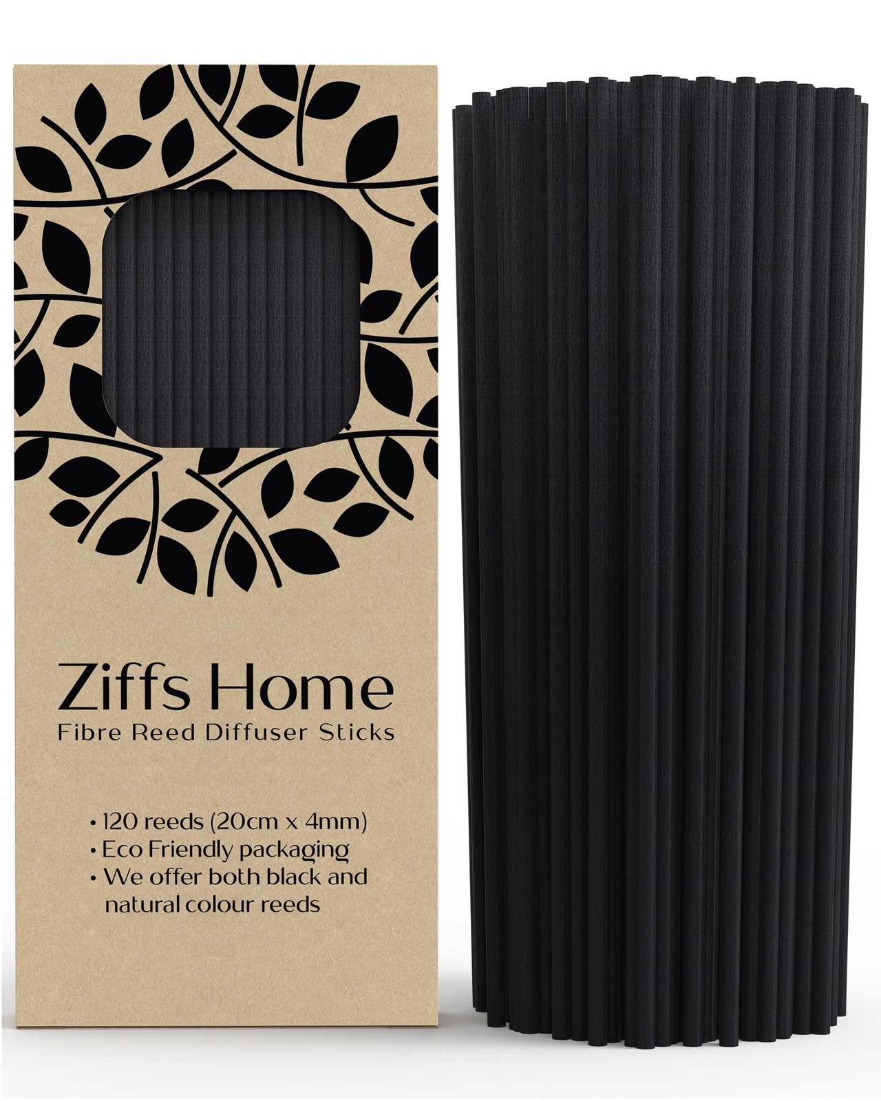 Ziffs Home® 120pcs Black 20.5cm x 13cm x 1.5cm, – 7.87 Inch – 20cm