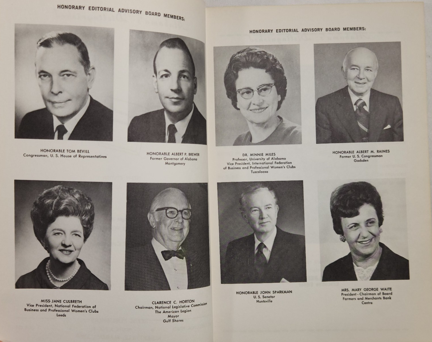 Alabama’s Distinguished Vol 1 1973-1974 Edition Notable Who’s-Who Genealogy