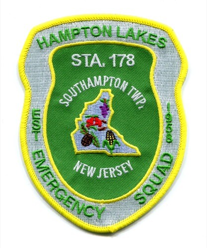 Hampton Lakes Emergency Squad Station 178 Ambulance EMS Patch New Jersey NJ