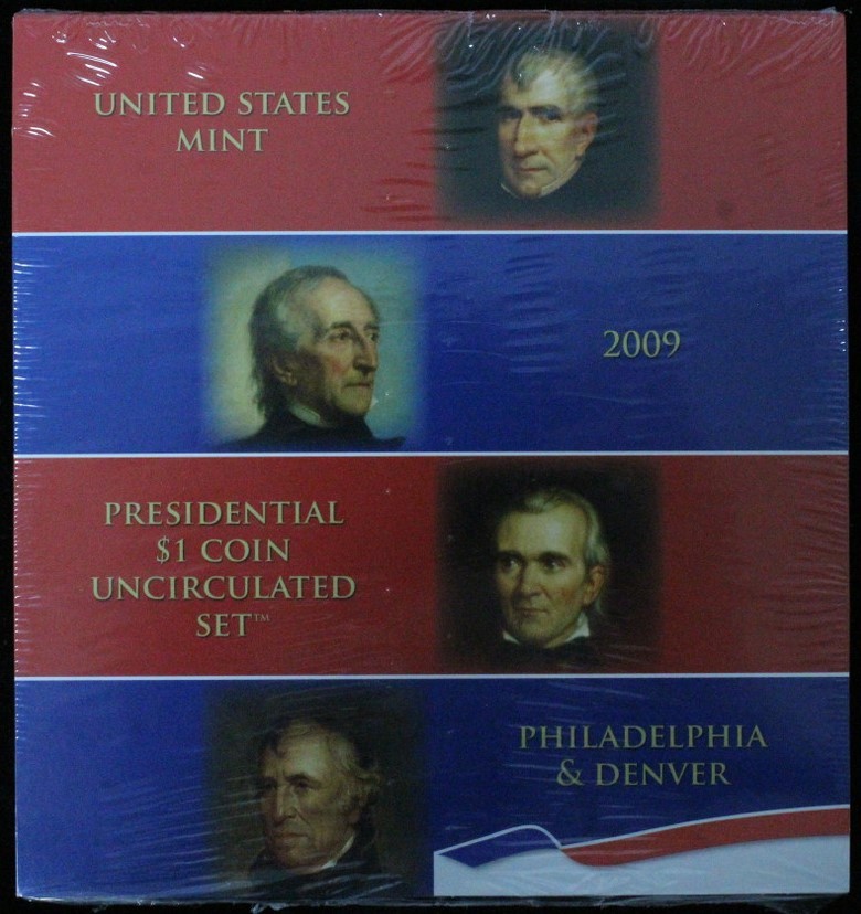 2009 US Mint Issued – Presidential $1 Coin Uncirculated Set – P&D