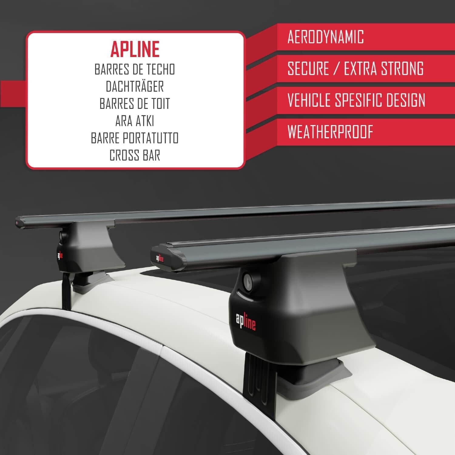Compatible with Honda Civic 8 V3 Sedan 2006-2011 ACE-4 Model Car Roof Rack Cross