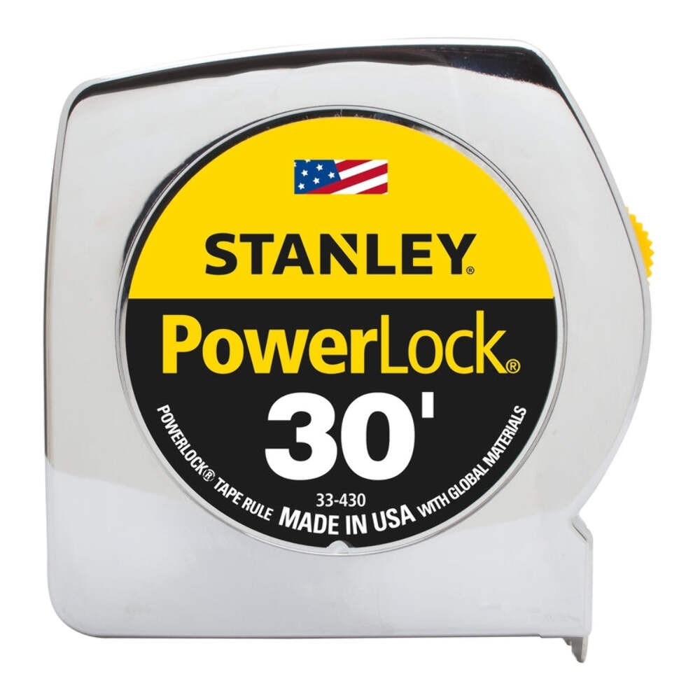 STANLEY – Stanley PowerLock 30 ft. L X 1 in. W Tape Measure 1 pk [33-430]