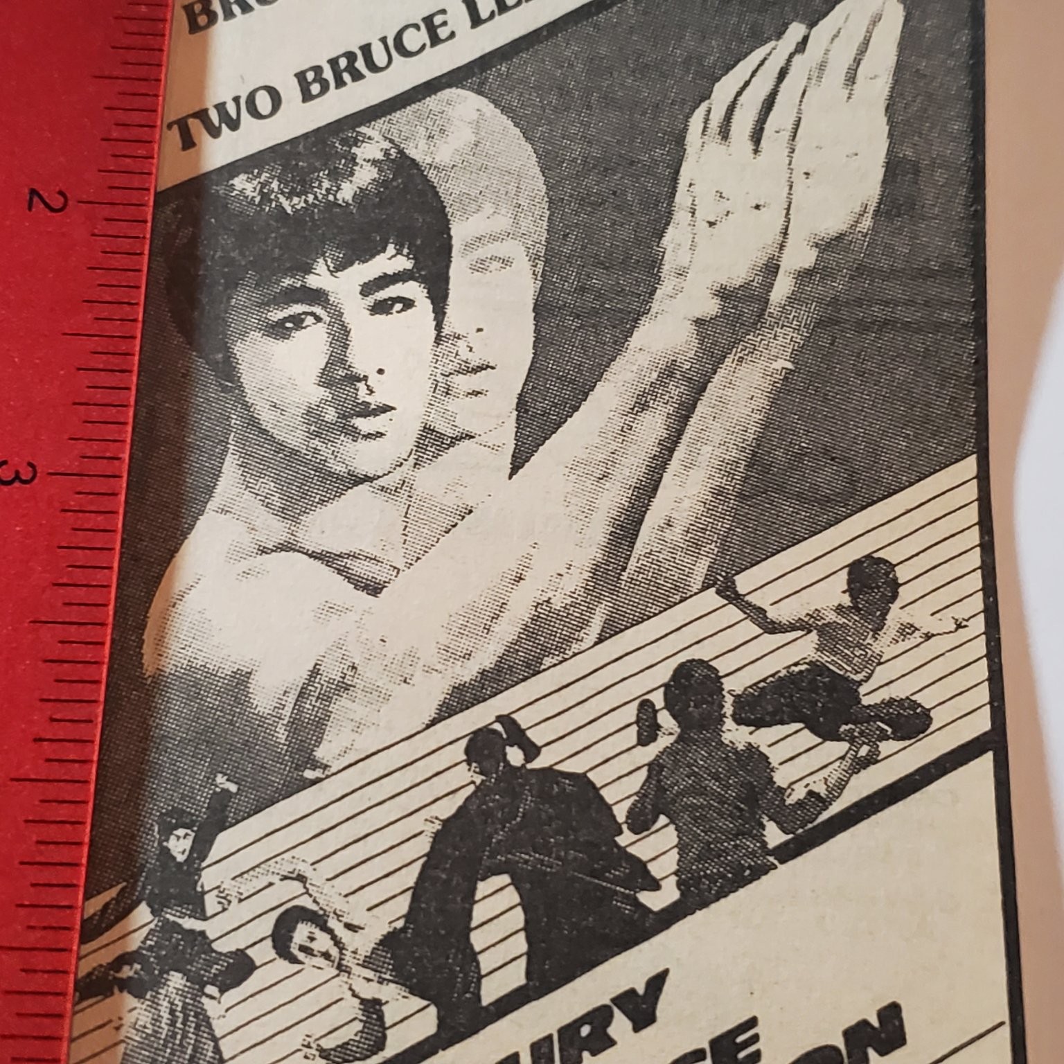 Vintage Bruce Lee Movie Ad FISTS OF FURY THE CHINESE CONNECTION 1980 Flyer