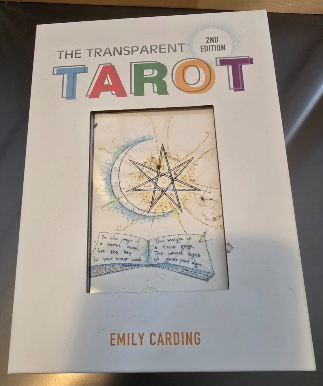 The Transparent Tarot Kit -2nd Edition – 78 Cards and Guide Book and White Cloth