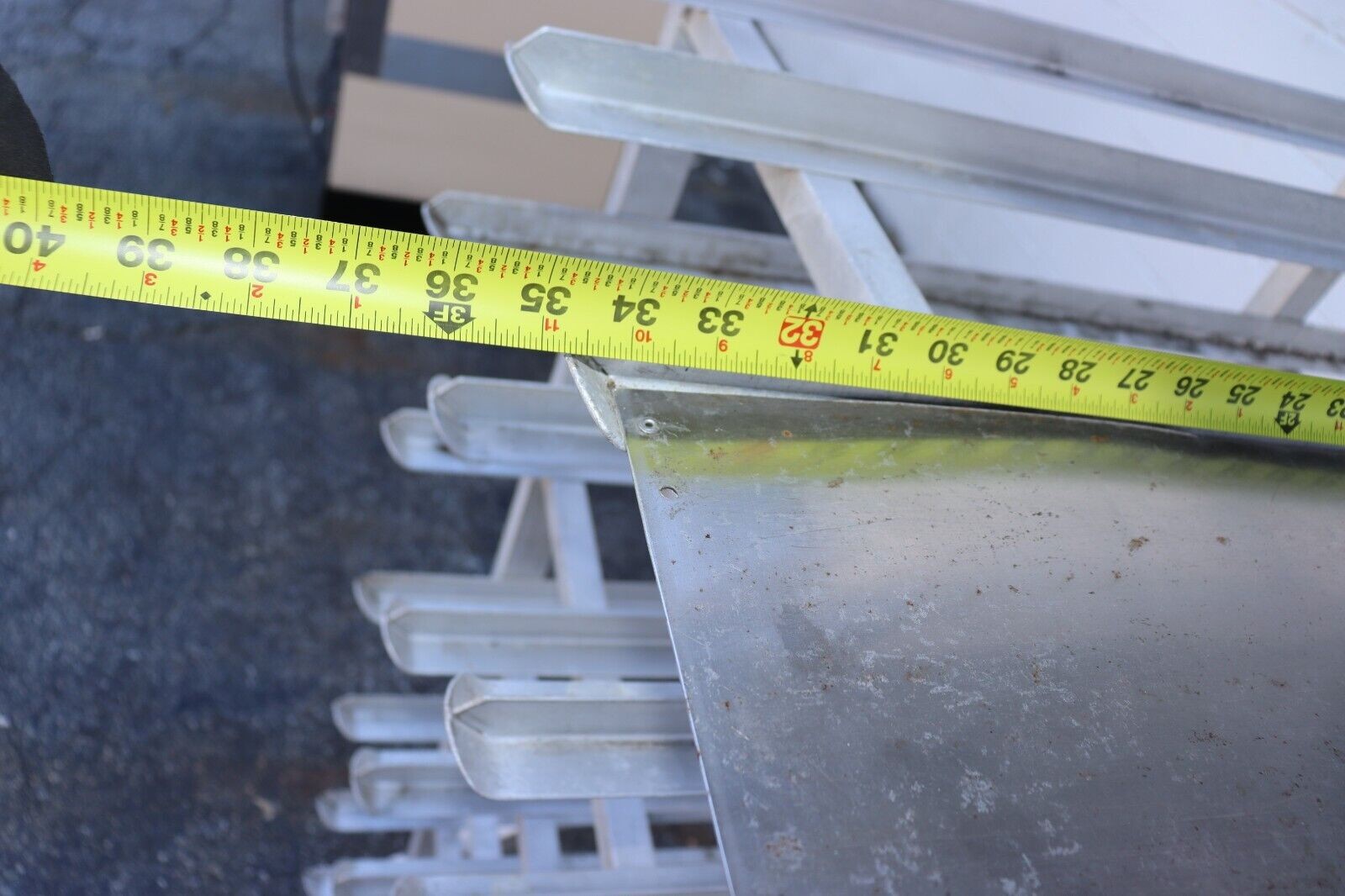 Restaurant Can Rack #10 Can Storage Commercial Rack, Aluminum, Used