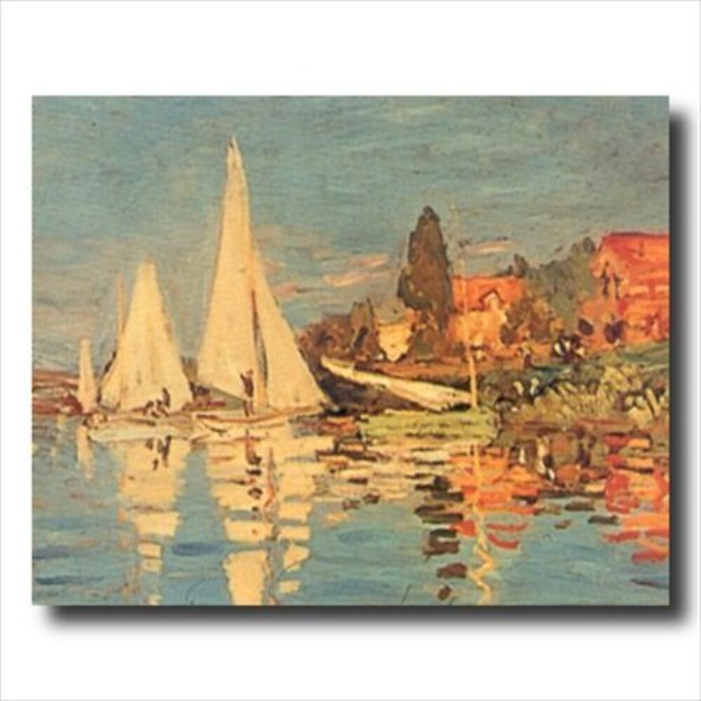 Claude Monet French Sailboat Ocean Beach Landscape Wall Picture Art Print