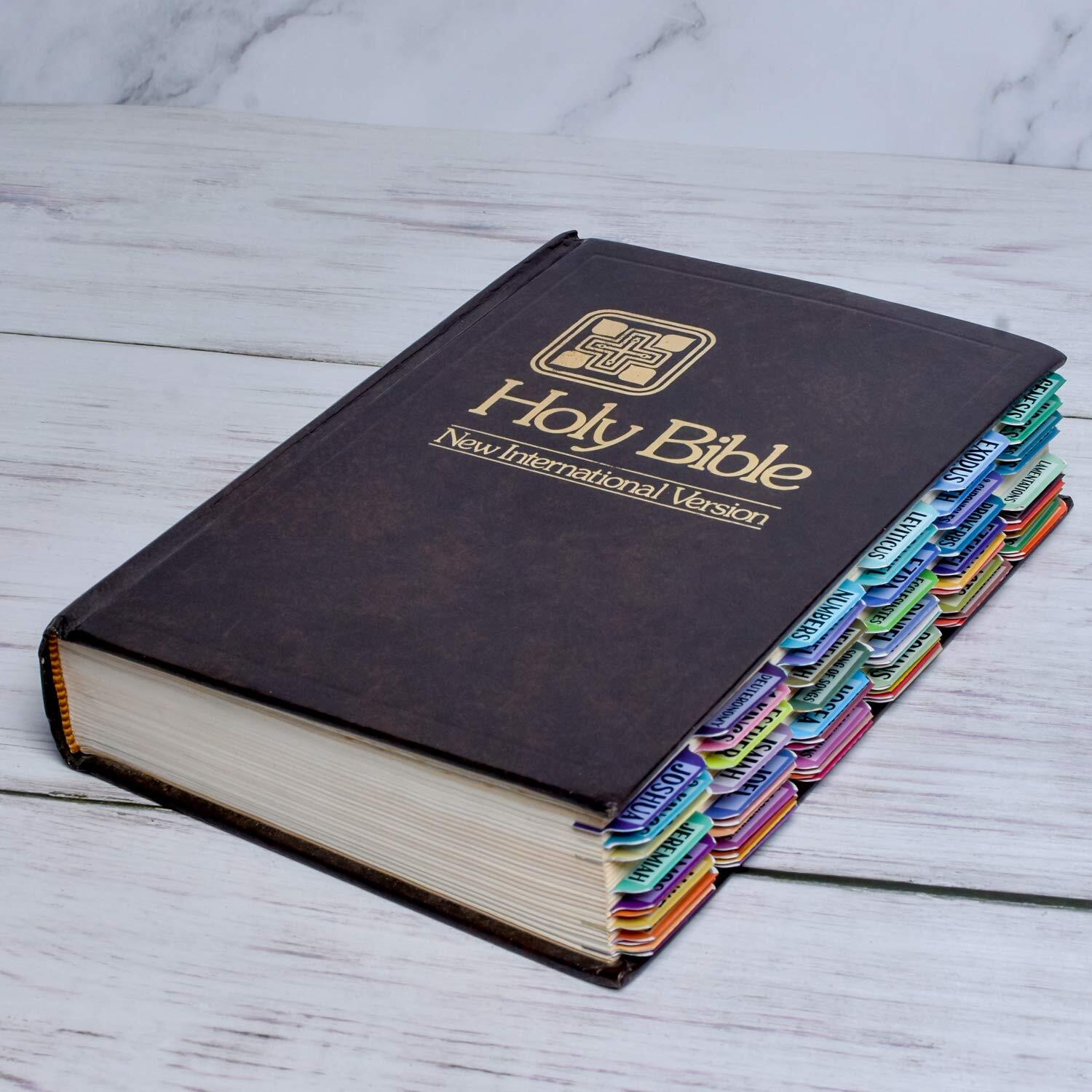 Bible Index Tabs New & Old Testament Tabs Matte Laminated -121 Pcs