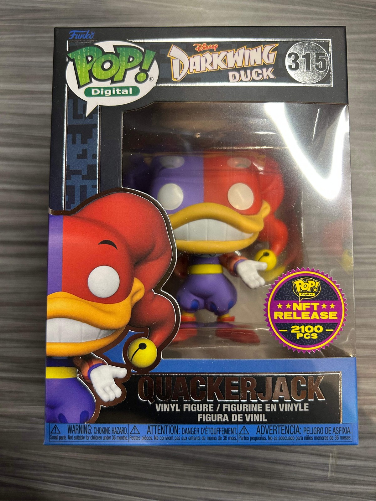 Funko POP! Digital: Disney Darkwing Duck – Quackerjack (2100 Pcs)(Damaged Box) #