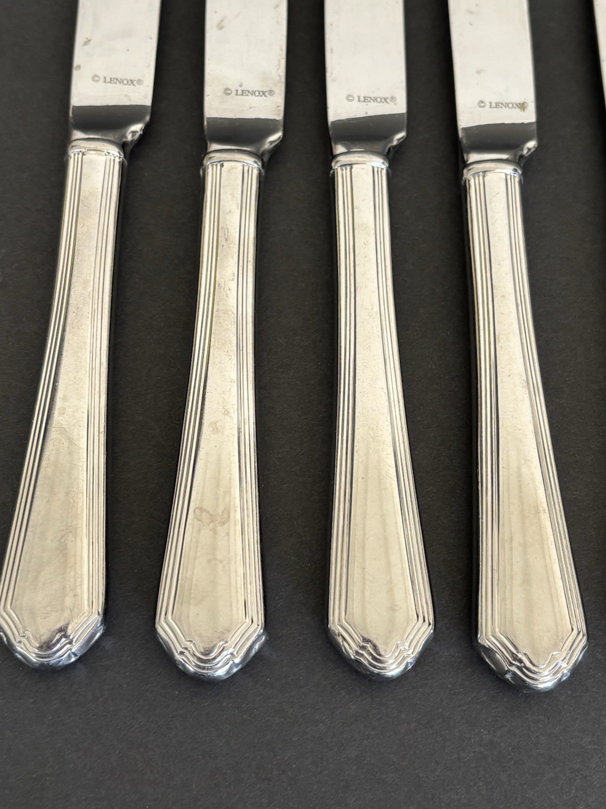 LENOX Stainless Steel 6 Piece Lot Butter Knives Knife