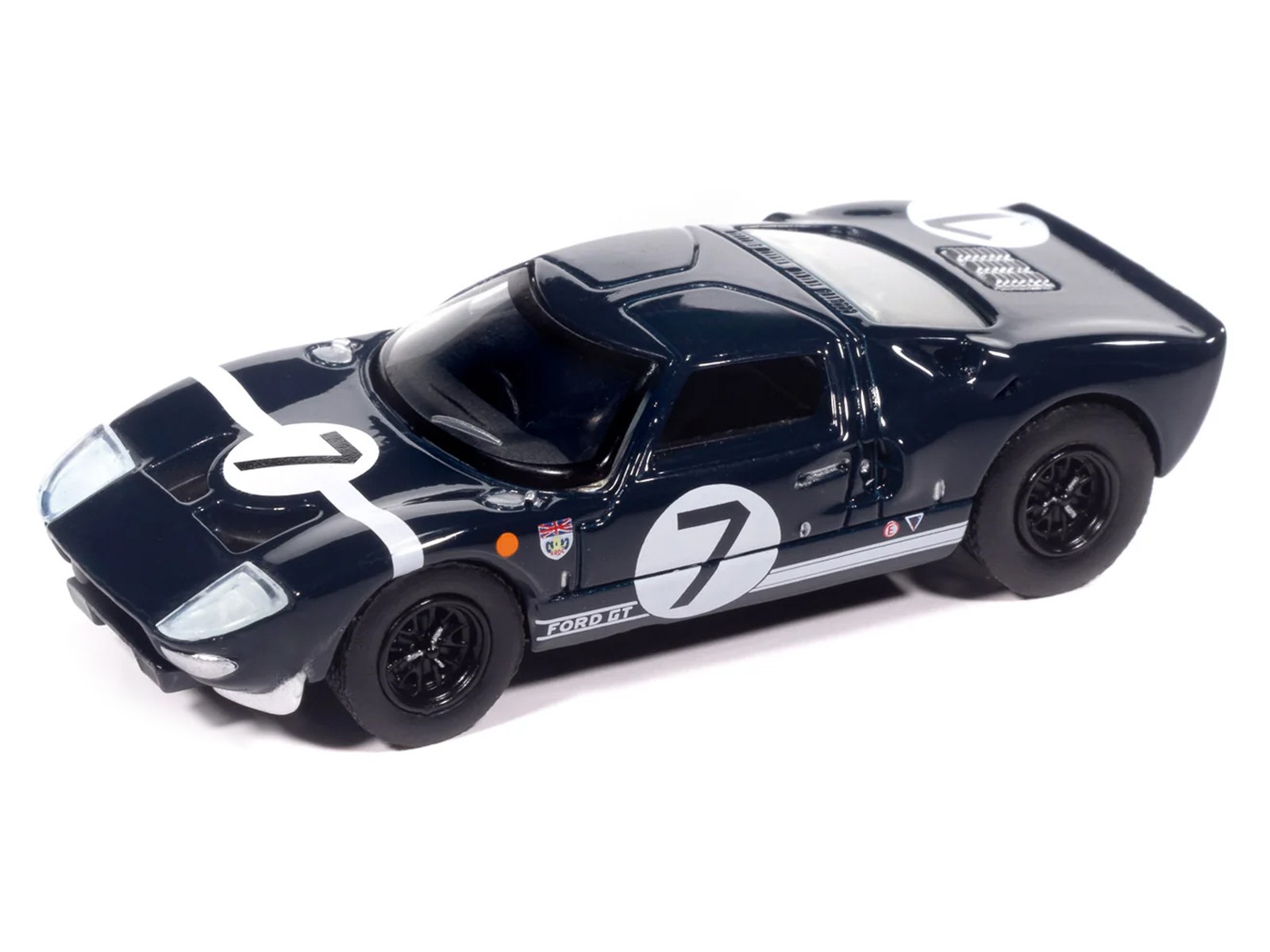 1965 Ford GT40 #7 Blue Black with White Stripes “Vintage Muscle” Series 1/64