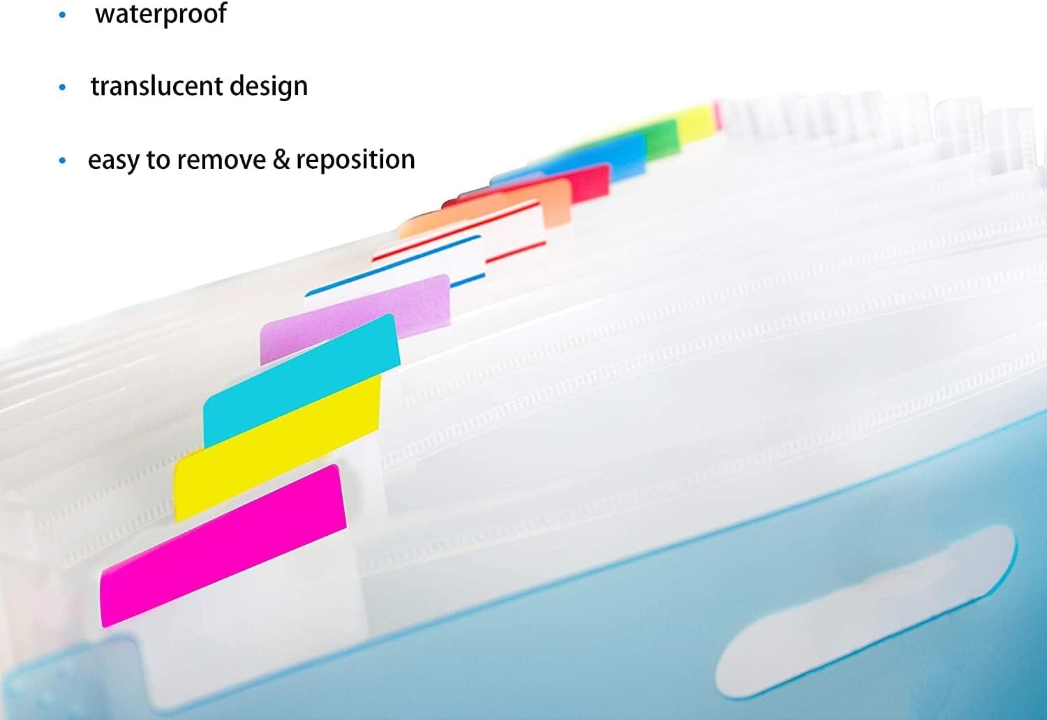 ELII 300 Pcs Tabs 2 Inch Sticky Index Tabs,Colorful for 2 inch, Vibrant