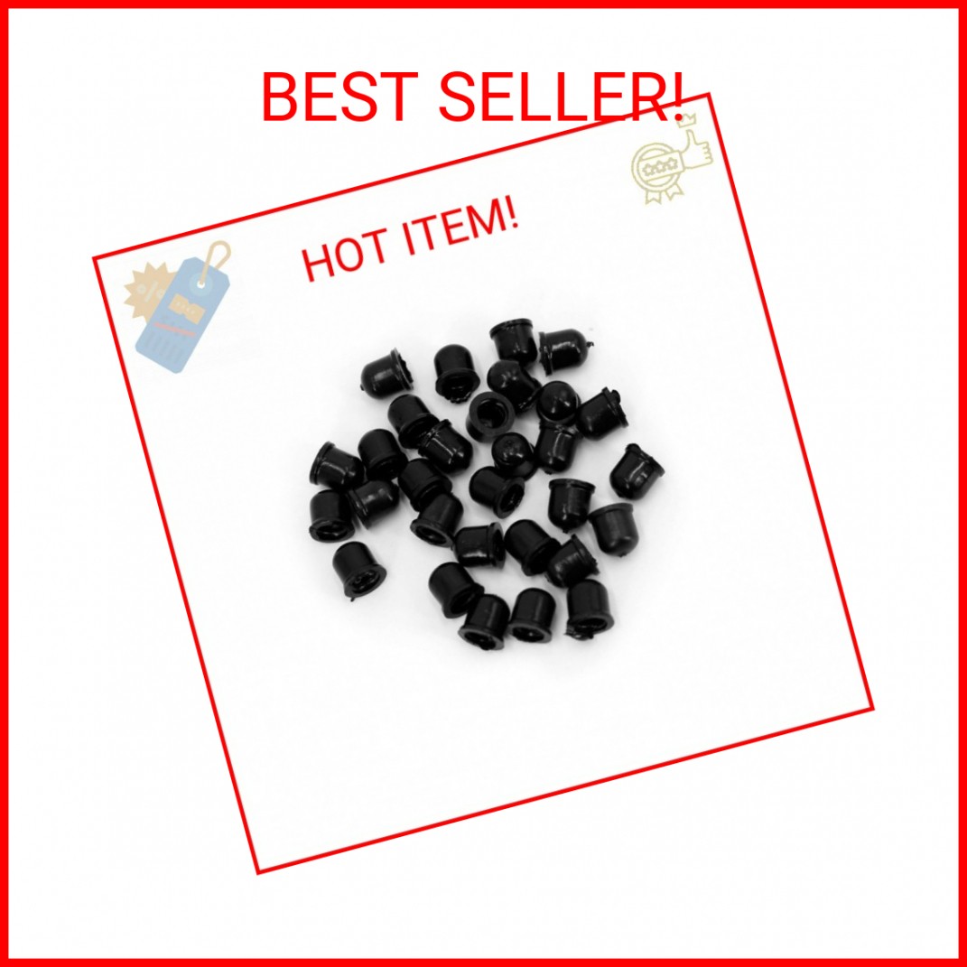 UTSAUTO 30Pcs Brake Bleeder Screw Caps Grease Dust Cover Brake Bleed Nipple Cap