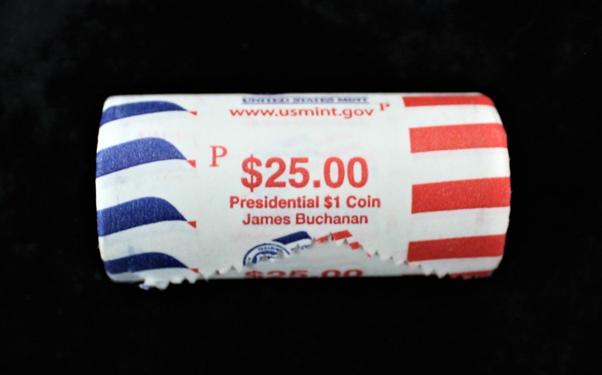 Presidential Dollar: JAMES BUCHANAN (15th President) “P” MINT ROLL