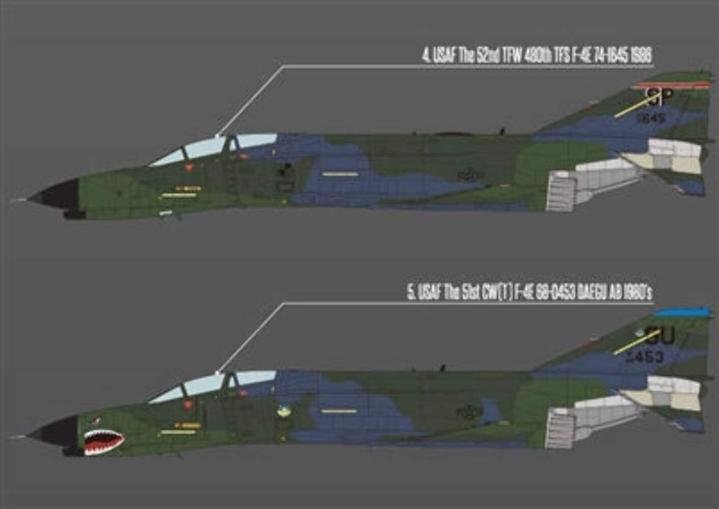 ACADEMY 12133 1/32 USAF F-4E Phantom II “Vietnam War” Model Aircraft Kit