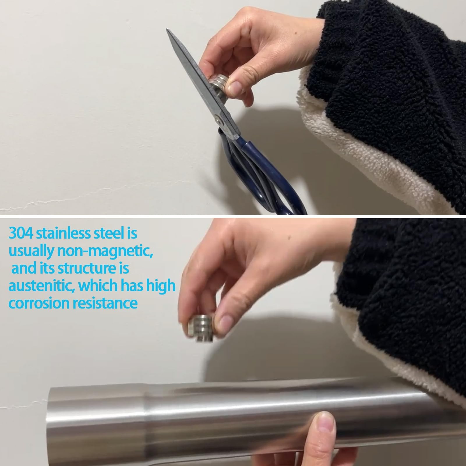 1.75 Inch Exhaust Pipe T304 Stainless Steel Exhaust Tubing,Tailpipe 1.75″OD to 1