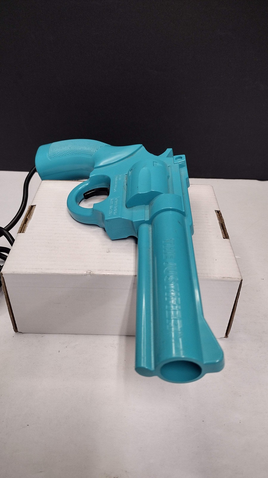 Vintage 1993 Konami “The Justifier” Blue Light Gun Pistol for Sega Genesis
