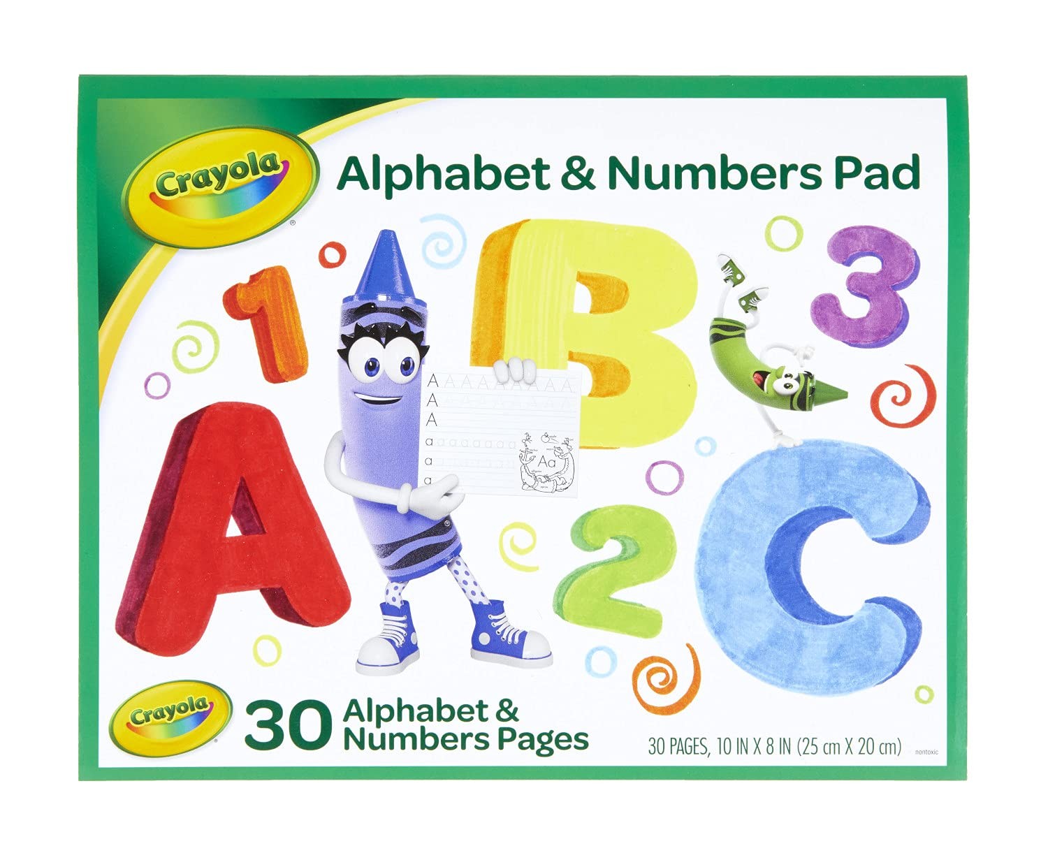 Crayola Alphabet Pad, Tracing Worksheets, 30 Pages, White, 10 x 8 Inches – -…
