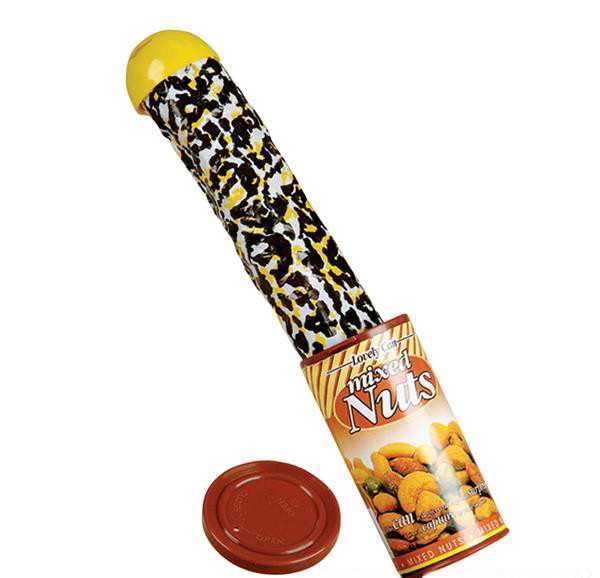 3 POP OUT SNAKE IN A NUT CAN MAGIC TRICK PRANK GAG GIFT PARTY FAVOR CARNIVAL