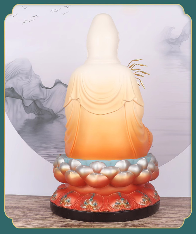 The Goddess of Mercy resin Buddha statue 12 inches 观世音菩萨