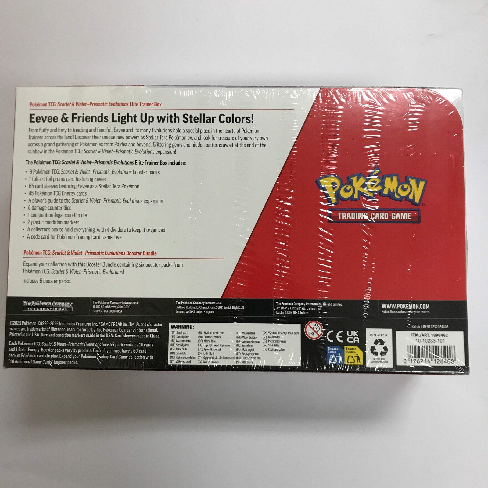 Pokémon TCG: Prismatic Evolutions 2-Pack Elite Trainer Box and Booster Bundle