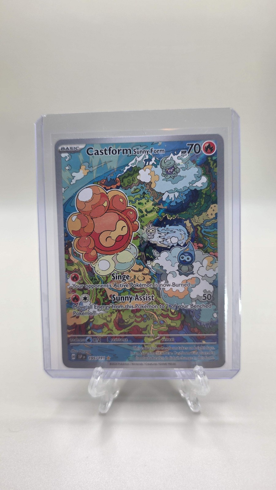 Pokémon TCG Castform Sunny Form 195/191 (Surging Sparks Set) English