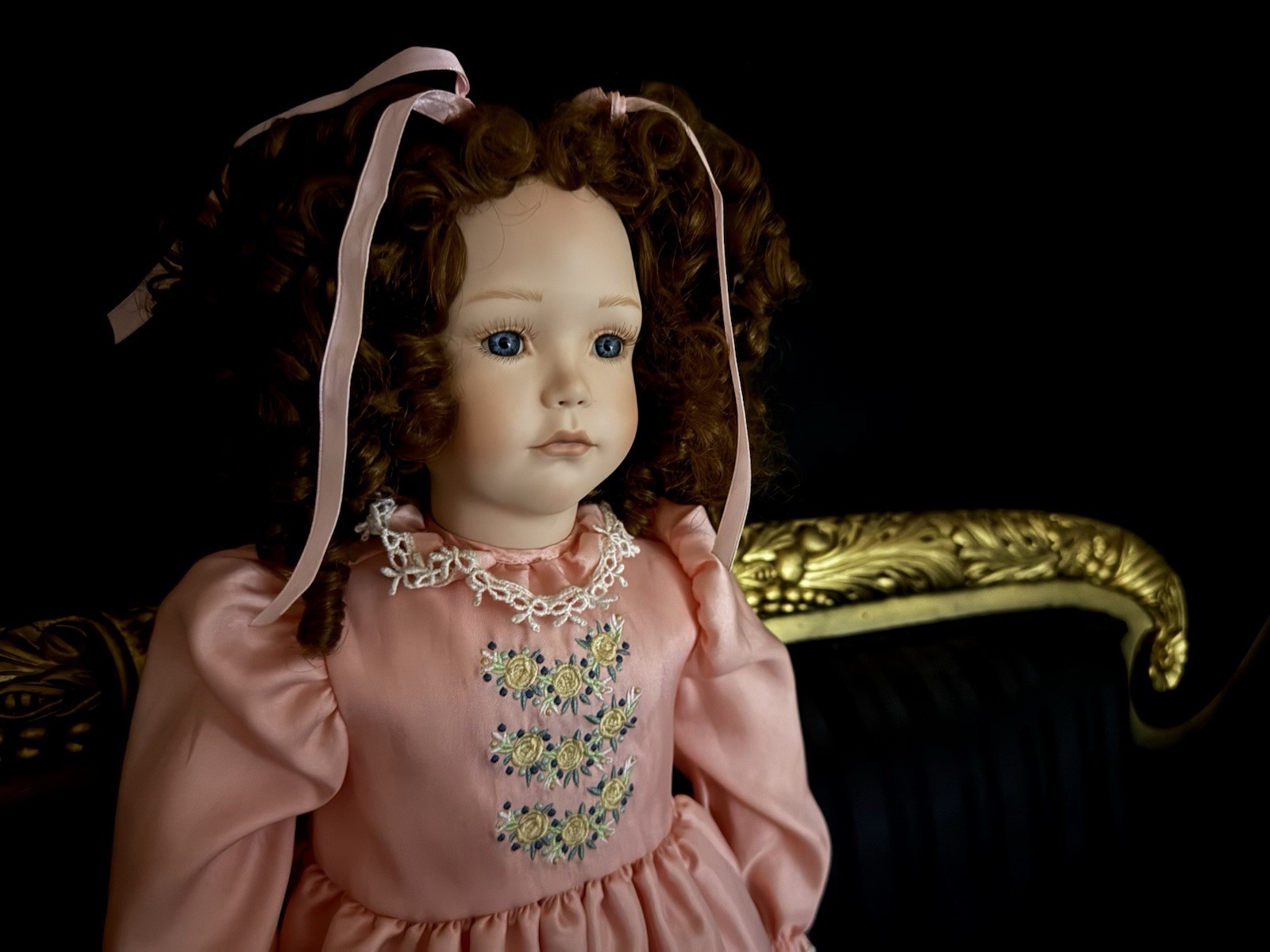 Haunted Porcelain Doll “Marsha” Active ~ Deaf Child Spirit, 2 Ft. Tall Vessel